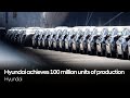 Hyundai achieves 100 million units of production | Hyundai