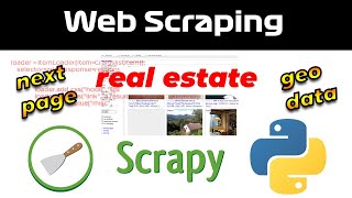 Web Scraping Real Estate with Scrapy | pagination - geo data - xpath