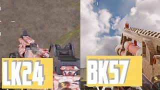 Call Of Duty Mobile BK57 Vs LK24 Comparison - WHICH IS BEST ASSAULT RIFLE