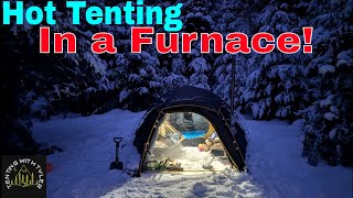 Cozy Winter Camping In The Luxurious Zeta1 Hot Tent