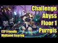 Epic Seven - Abyss Challenge Mode - Floor 1 - Purrgis - f2p build - Easy Clear