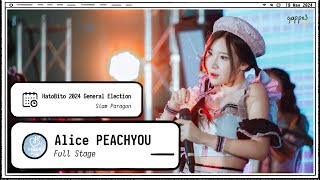 240519 Alice PEACH YOU - Full Stage - HatoBito 2024 General Election Siam Paragon 4k Fancam