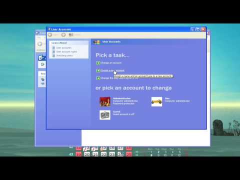 How to create a new user account in Windows XP How to create a new user account in Windows XP