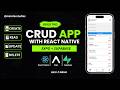 Build a Full Stack CRUD App with React Native, Expo & Supabase