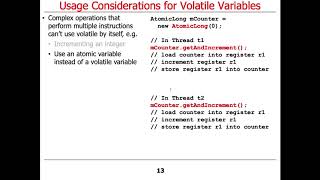 Java Volatile Variables: Usage Considerations