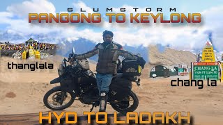 pangong to keylong | solo ride |actually ride chinna devalaparam to ladakh |hyd to ladakh2024