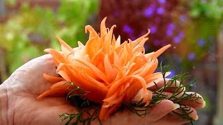 How to Make Carrot Rose Flowers - Fun Food For Kids | Cute Food Creations
