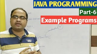 JAVA PROGRAMMING | Part-6 | Example Programs