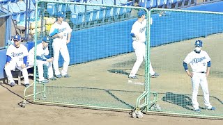 中日ドラゴンズ2軍ファーム　９回表ブルペンの様子【2022年プロ野球 ウエスタンリーグ ナゴヤ球場】