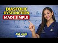 🫀 Diastolic Dysfunction Explained | ASE 2026 Step-by-Step (Echo Made Simple)