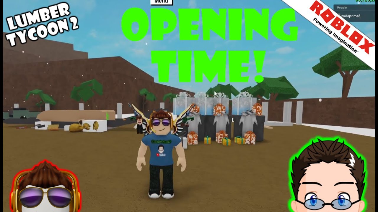 Roblox - Lumber Tycoon 2 - Opening Presents! - YouTube