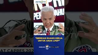 Ganjar Sebut Dapat Libatkan Anak LPDP untuk Masalah Cyber #shorts