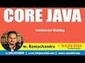 Core Java Tutorial | Constructor Chaining | Mr. Ramachandra