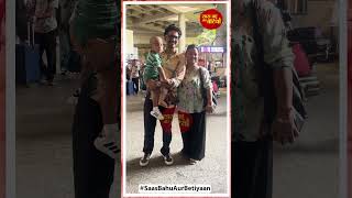 Bharti Singh, Harsh Limbachiya and son Gola at the airport. Wonder where they're headed? | SBB