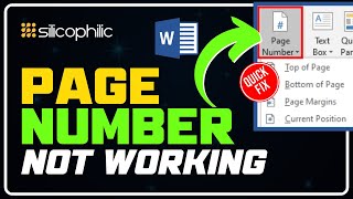 FIX PAGE NUMBERS in Word NOT WORKING || Page Numbering Issue in MS Word [SOLVED]