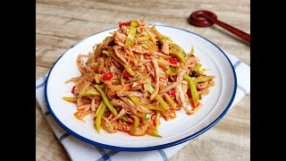 cold dish series 3 - shredded chicken salad 凉拌鸡丝