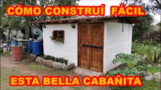 CABAÑA DE BAJO IMPACTO, CONSTRUCCIÓN FÁCIL, DE PROCESO COMPLETO, MIRA QUÉ RESULTADO