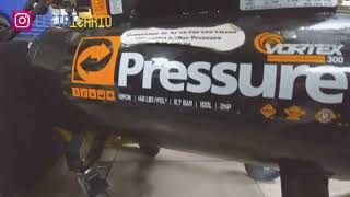 Compressor de Ar 10 Pés 100 Litros 2HP 140Psi 9,7Bar Bivolt Pressure com Rodízio Colson