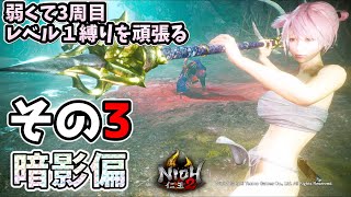 弱くて3周目レベル１裸縛り　その3【仁王2/NIOH2/PS4/NEW GAME】