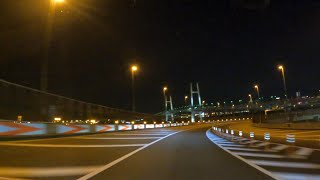 【車載動画 4k】 夜の東京首都高速ドライブ2 大井PA ～ 羽田空港 ～ 大黒PA 「TOKYO night drive  Metropolitan Expressway」