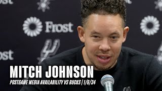 Mitch Johnson Postgame vs Milwaukee Bucks | 1.8.2025