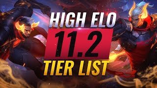 HIGH ELO Best Champions TIER List  - League of Legends Patch 11.2