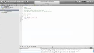 Compiling C with XCode 4