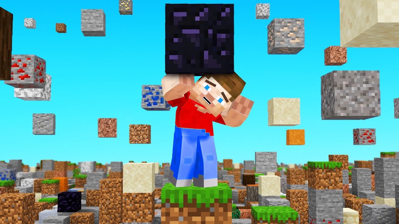 Surviving Minecraft With Falling Blocks Endless Youtube
