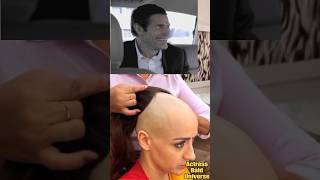 Trisha krishnan Wig behind the scenes of #mattasong  #goatmovie #bald #trisha #trishakrishnan