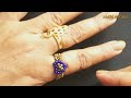 ⚜️so cute....heart ring anillo tutorial diy 0338