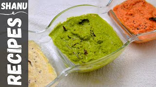 Instant chutney recipes | 3 types of indian chutneys in 10 minutes | Chutney Varieties #17