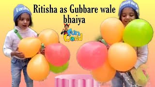 Ritisha as Gubbare wale bhaiya | fancy dress competition | best idea for dance dress competition