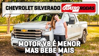 Chevrolet Silverado é LUXUOSA e tem Google e Wi-Fi, mas V8 menor BEBE MAIS