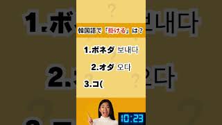 D- 55 韓国語動詞３択クイズ カタカナ付き  動詞クイズ 韓国語クイズ ハングルクイズ