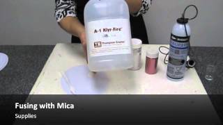 Studio Spots | Fusing with Mica | 1. Supplies