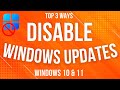 How to disable Windows Automatic Updates  permanently on Windows 11,10