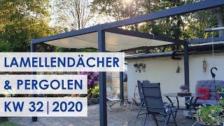 Alu-Pergola mit Lamellendach super schön! (Kundenbilder KW 32/2020)