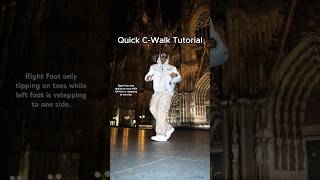 Quick C-Walk (V-Step + Toe Tipping) Tutorial! 🤝🏾 #cwalk #tutorial #howto #howtodance