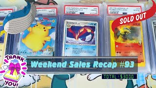 $3000 USD in Pokémon Cards What sold? Weekend Sales Recap #93 Pokemon BOOMING \u0026 PLAYTEST drama YIKES