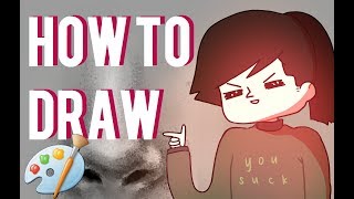 DRAW A REALISTIC NOSE IN 20 SECONDS! (not clickbait)
