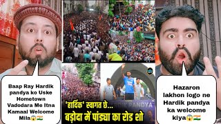 Hardik Pandya Biggest Welcome Rally In Vadodara Gujrat India | Pakistani Reaction