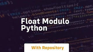 float modulo python