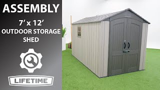 Lifetime 7' x 12' Outdoor Storage Shed | Lifetime Assembly Video