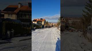 В подножието на Витоша - разходка из Бояна #vitosha #boyana #street #walking #winter #mountain #view