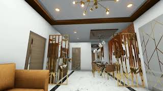 interior#walkthrough#Living cum dining