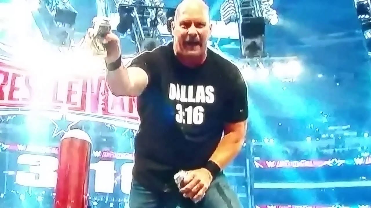 STONE COLD STEVE AUSTIN STUNNERS XAVIER WOODS AT WRESTLEMANIA 32 - YouTube