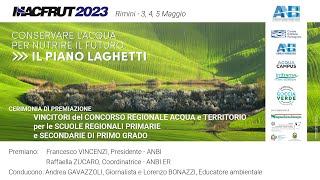 CERIMONIA DI PREMIAZIONE DEI VINCITORI DEL CONCORSO PER LE SCUOLE REGIONALI ACQUA E TERRITORIO