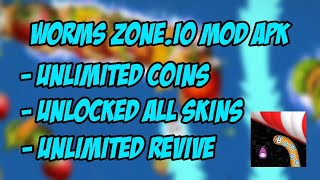 WORMS ZONE.IO MOD APK LATEST VERSION (UNLIMITED COINS AND UNLOCKED ALL SKINS) | Link in description