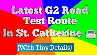 Latest G2 Test Route in St. Catherine With Explanation || Amber E-Learning ||