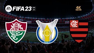 Fluminense x Flamengo | FIFA 23 Gameplay | Brasileirão 2023 [4K 60FPS]